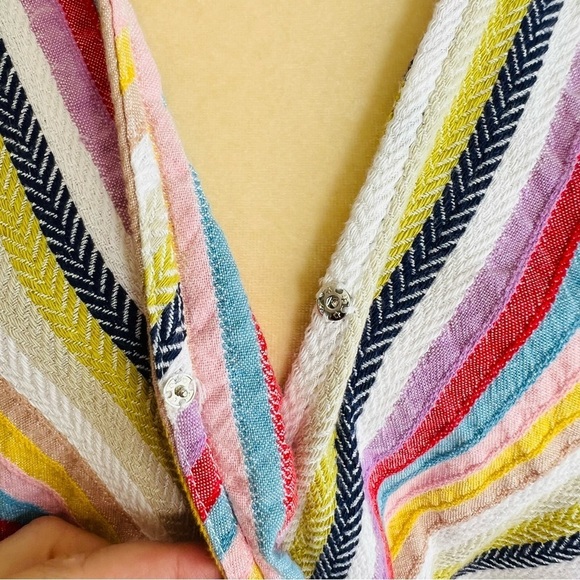 5twelve multicolor diagonal stripe surplice sleeveless top - Picture 7 of 9